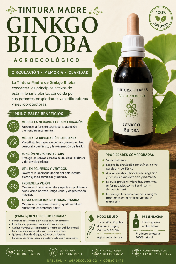 Producto - Ginkgo Biloba agroecologico