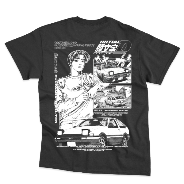 Producto - Remera - TAKUMI FUJIWARA - INITIAL D - HACHIROKU AE86