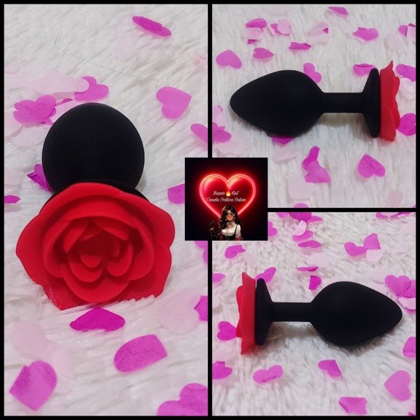 Producto - Plug Anal Siliconado Flower Medium