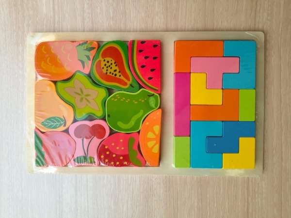 Producto - Rompecabezas 3D más TETRIS (Frutas)
