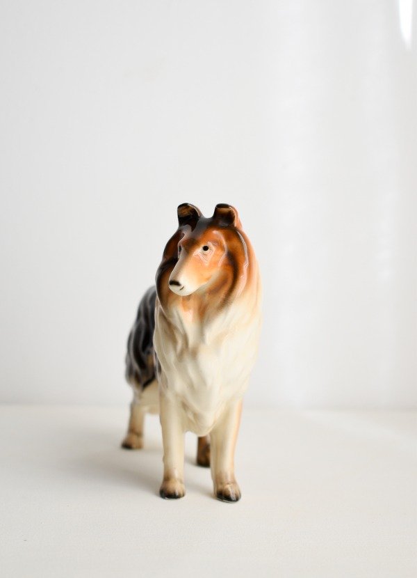 Producto - Perrito figura Collie de cerámica - Japón - 2