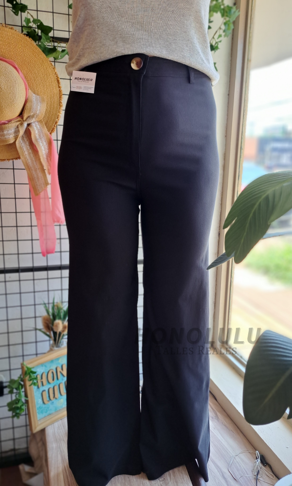 Producto - Wide Leg de Bengalina Negro