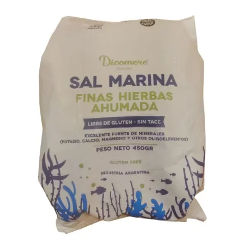 Producto - SAL MARINA FINAS HIERBAS AHUMADA DICOMERE 450G
