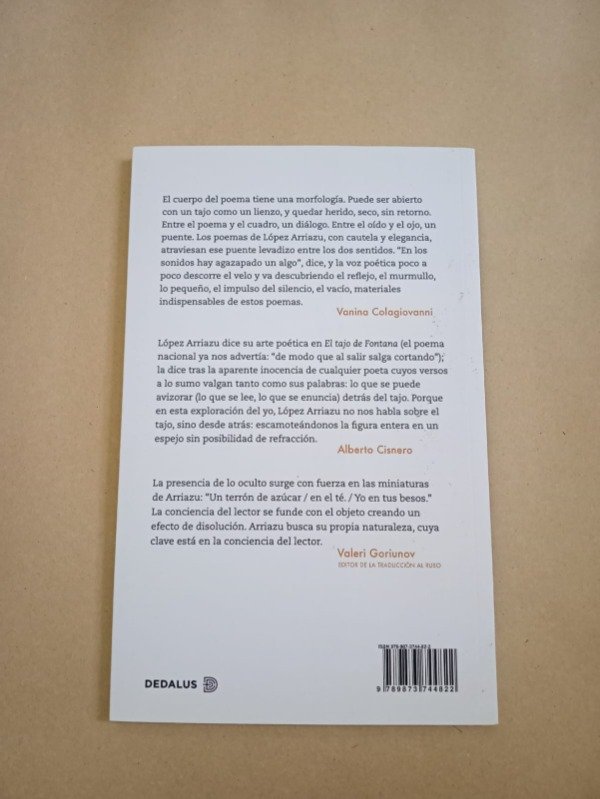 Producto - El tajo de Fontana - Eugenio López Arriazu - Dedalus 2024 - 1