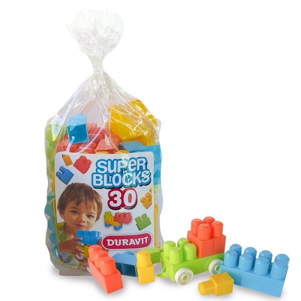 Producto - BLOQUES X30 PIEZAS GRANDES PARA BEBÉS