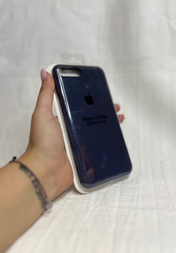 Producto - Iph 7 plus / 8 plus silicona case azul oscuro