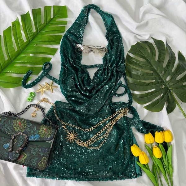 Producto - Conjunto grinch  (pareo y top)