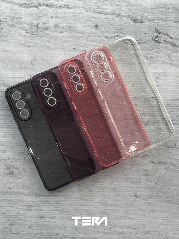 Producto - Funda Glitter con Protectores de Cámara Samsung