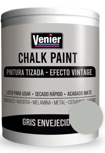 Producto - CHALK PAINT GRIS ENVEJECIDO X 1 litro VENIER