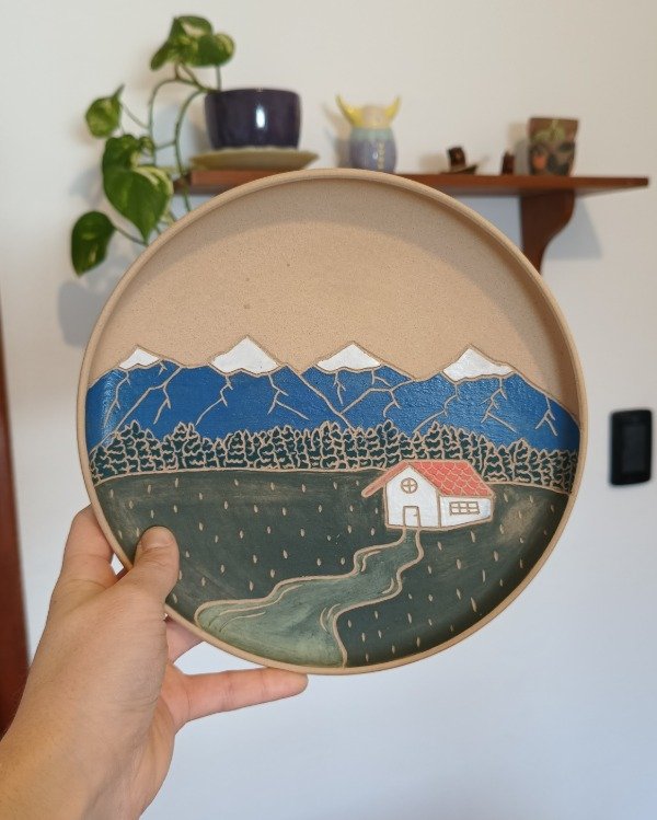 Producto - Plato Montañas (decorativo)
