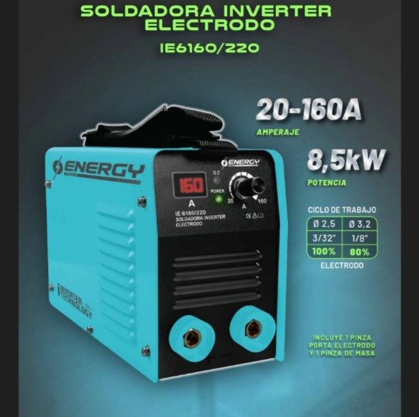 Producto - SOLDADORA 160 AMP ENERGY