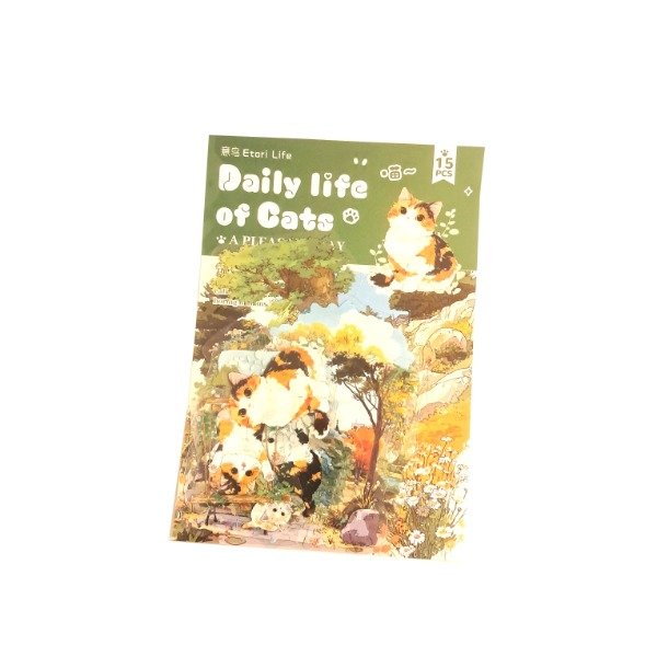 Producto - Set de 15 stickers - Daily Life of Cats: Leisure Park