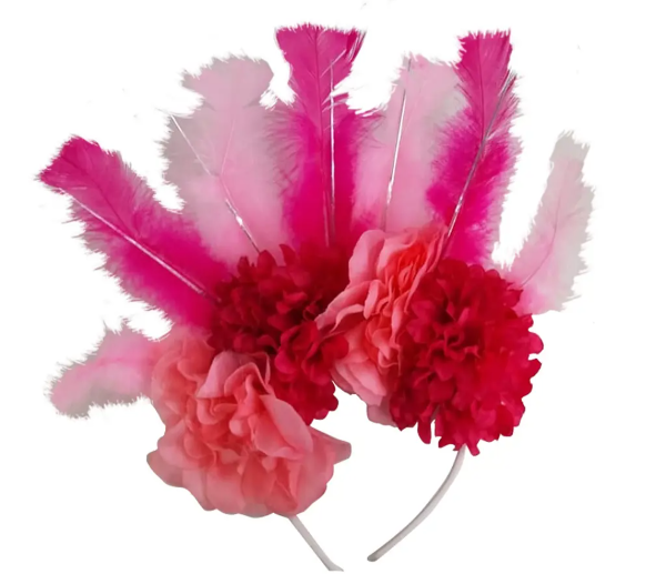 Producto - Vincha Flor y plumas