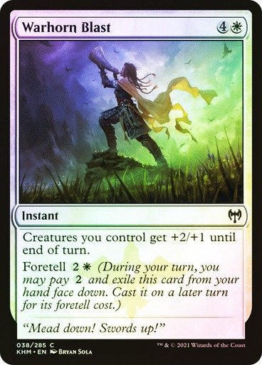 Producto - Warhorn Blast Foil  Kaldheim