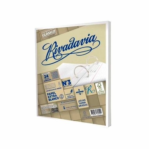 Producto - REPUESTO CARTA CUADRICULADO 24H SIN BANDA RIVADAVIA