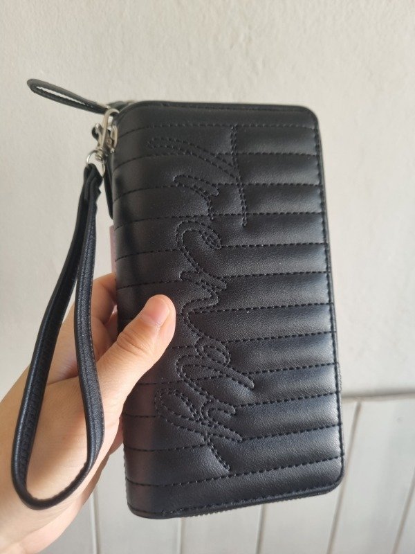 Producto - Billetera doble negra texturas Trendy