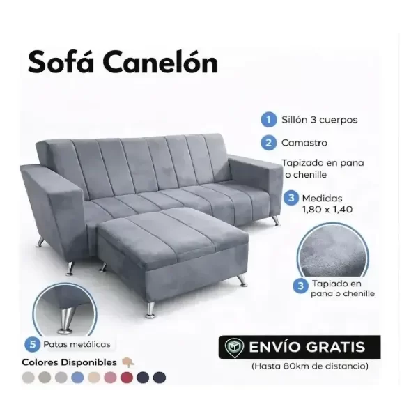 Producto - Sofá canelón - 0