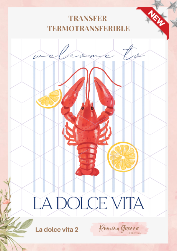 Producto - Transfer termotransferible - La dolce vita 2