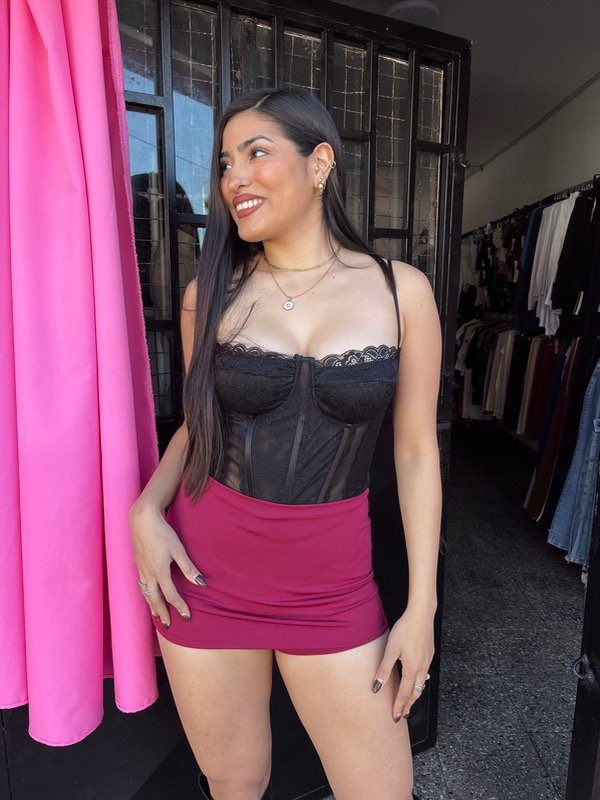 Producto - Skort lycra bordo