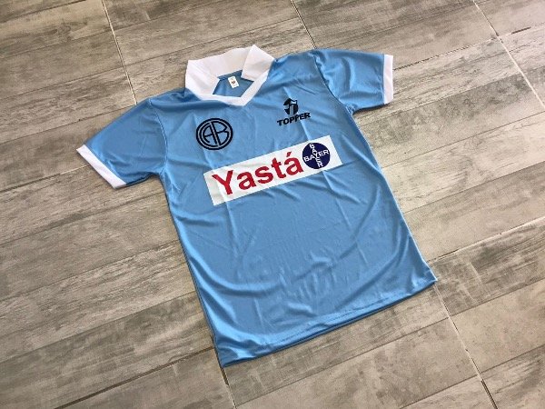 Camiseta retro de belgrano topper