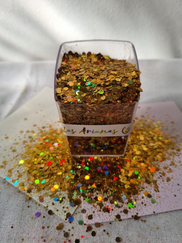 Producto - Glitter Holografico dorado x50g