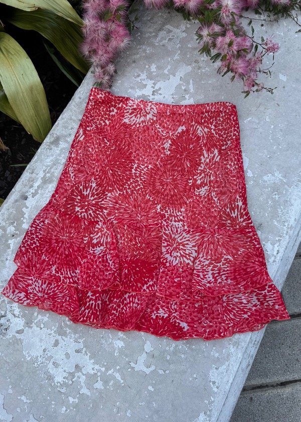 Producto - Falda Roja con volados t40 - 0