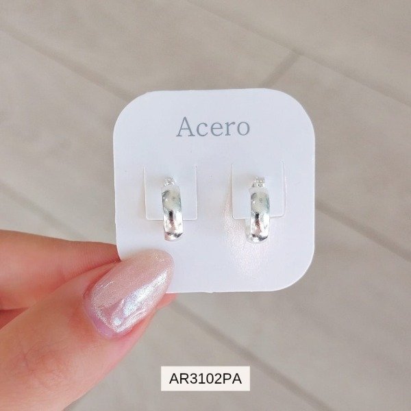 Producto - Aro argolla básica bombé - 2 tamaños