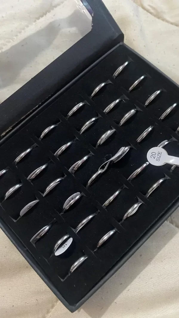 Producto - Anillos alianza acero quirúrgico 2mm