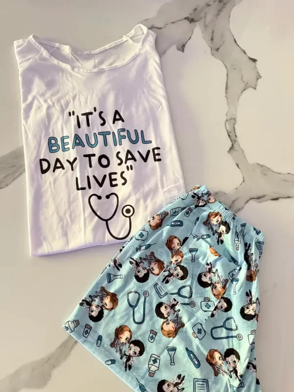 Producto - PIJAMA GREY'S ANATOMY [CORTO]