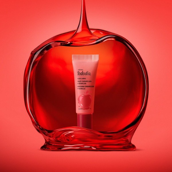 Producto - Gloss Labial Tododia Manzana Caramelizada y Vainilla 10 ml -Natura