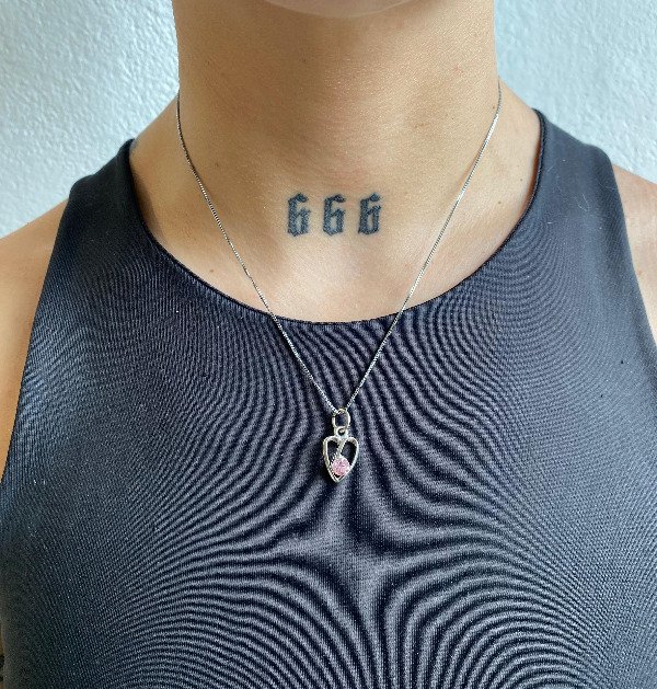 Producto - Collar corazón strass