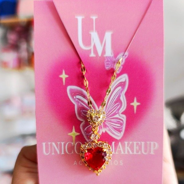 Producto - Corazón diamante rojo