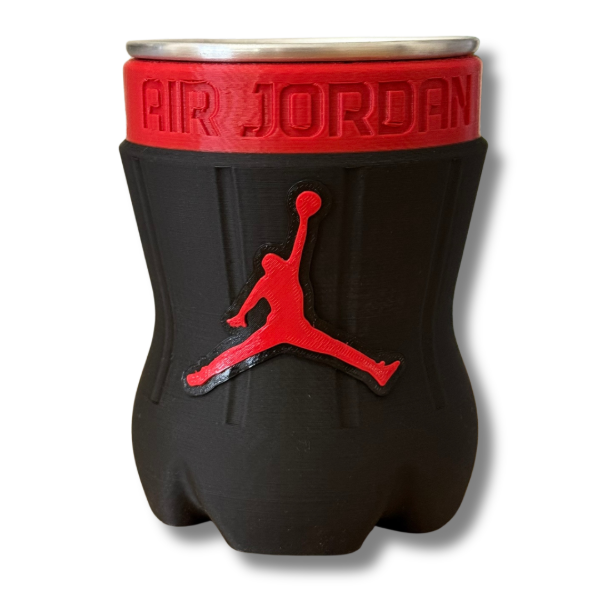 Producto - Chop Botella Cortada Jordan Negro y Rojo