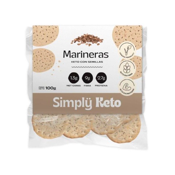 Producto - Marineras Keto con Semillas x 100g SIMPLY KETO