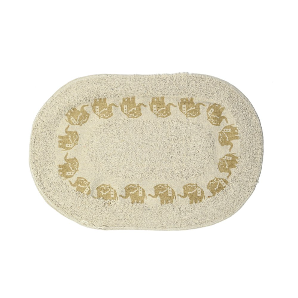 Producto - Alfombra baño oval estampada 40 x 60cm