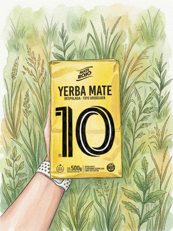 Producto - Yerba Mate Rojo Messi Despalada