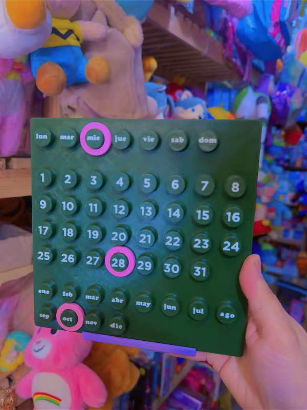 Producto - CALENDARIO PERPETUO 3D