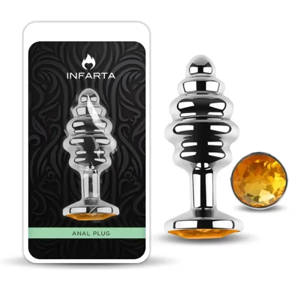 Producto - Plug de metal golden S