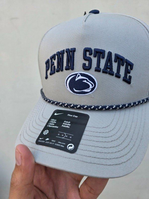 Penn state nittany lions nike primetime rise adjustable gris — imagen 2