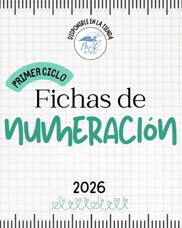 Producto - 5 Fichitas de Numeración para Primer Ciclo