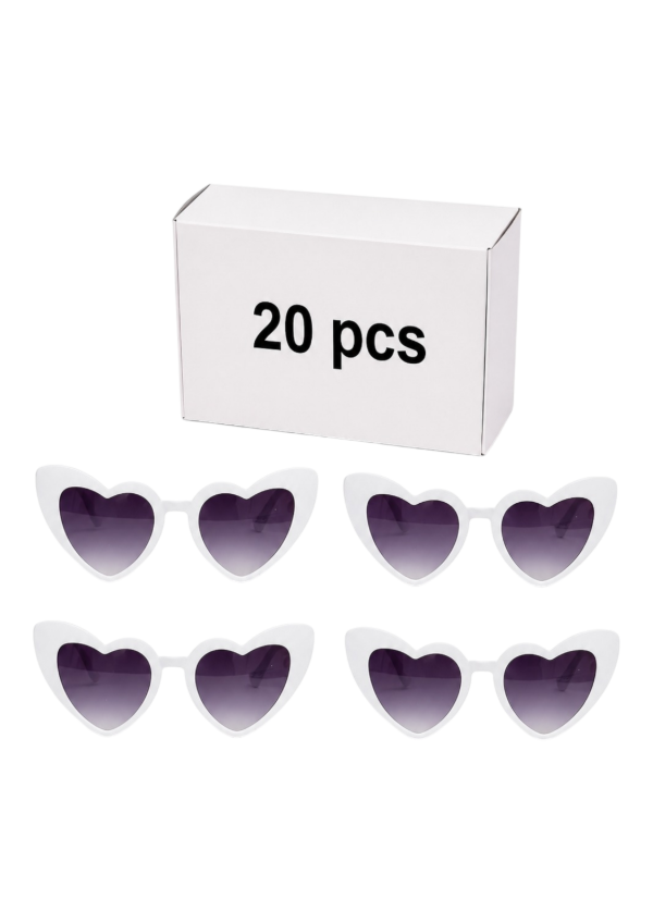 Producto - Lentes Corazón Blanco Caja x20u