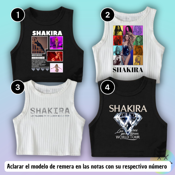 Producto - Musculosas Shakira #1