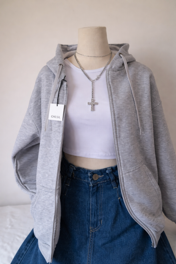 Producto - Campera Block gris frizada