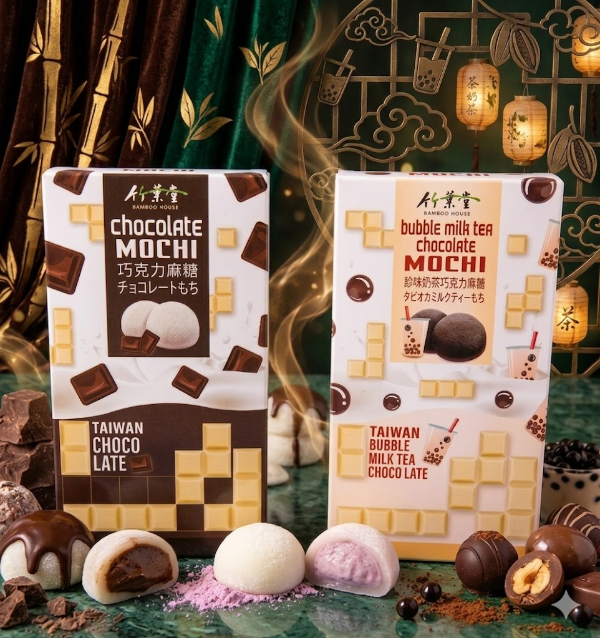 Producto - Mochi Bomboo House Sabor Chocolate y Bubble Milk Tea (Ingrese para elegir Sabor)