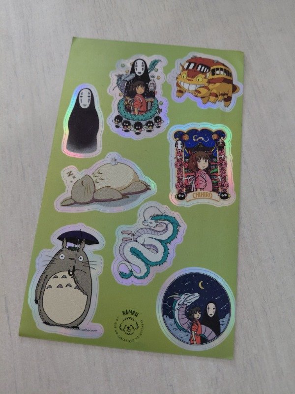 Producto - Planchitas de stickers - Studio Ghibli II