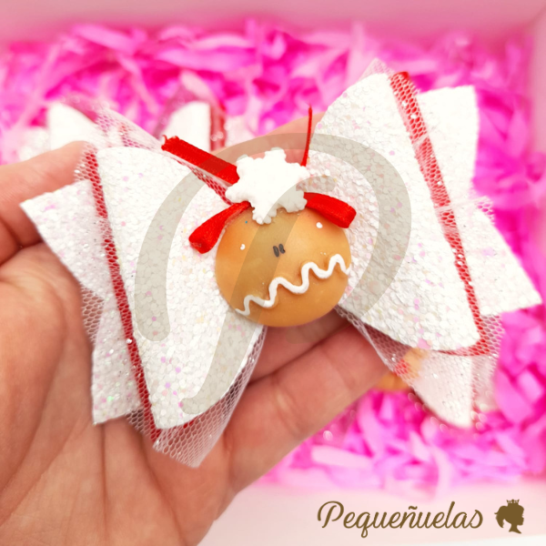 Producto - Moño Aplique Galleta de Gengibre