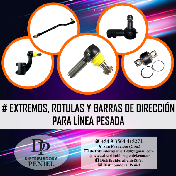Producto - Extremo Direccion Hembra M44x1,5 Der. Perno 23,3 mm. Foton Auman - 2