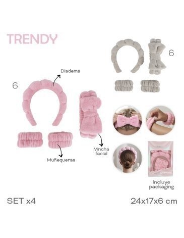 Producto - Kit Beauty Skincare x4 Piezas Trendy - ROSA - 0