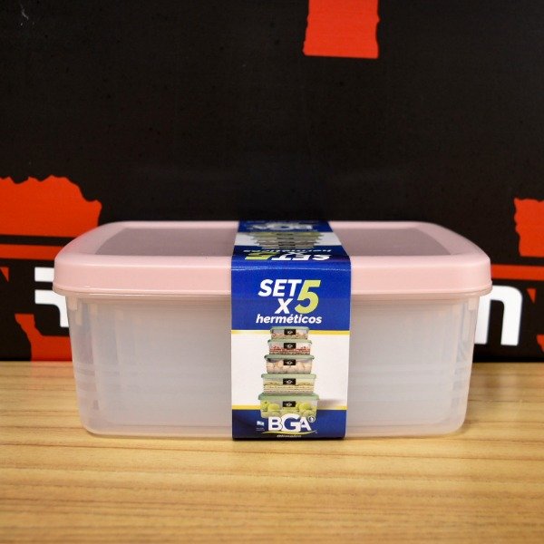 Producto - SET X5 CONTENEDORES 07040 - 1