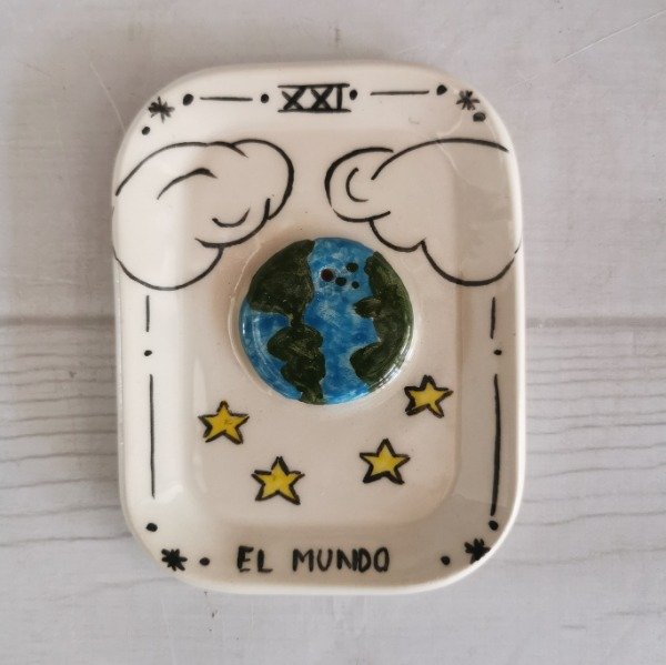 Producto - Portasahumerio Carta tarot El Mundo